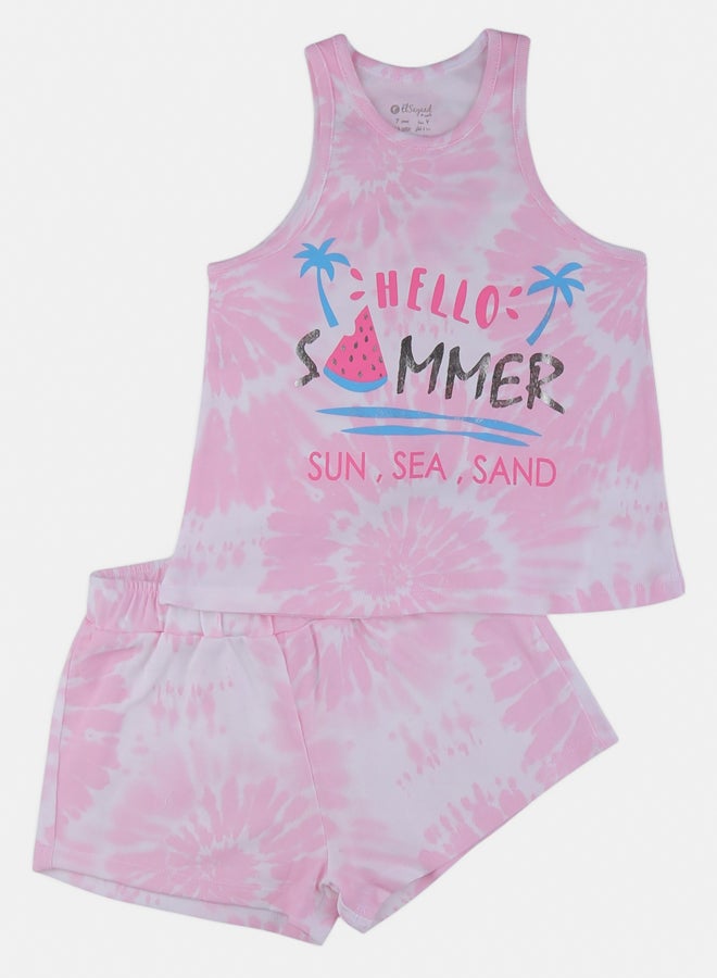 Elsayaad Girl Summer Shorts Set 