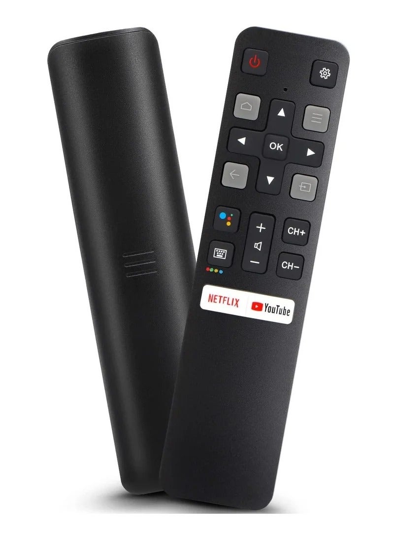 جهاز التحكم عن بعد الصوتي العالمي لأجهزة TCL-Android-TV-Remote، RC802V لأجهزة التلفزيون الذكية TCL مع وظيفة Google Voice - Image 1