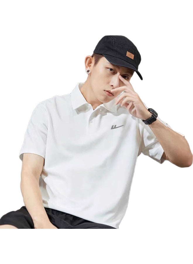 Pull Back Warrior Short Sleeve T-Shirt Men'S Breathable Summer T-Shirt Polo Collar Shirt Quick-Drying Ice Silk Casual Sports Top - Image 1