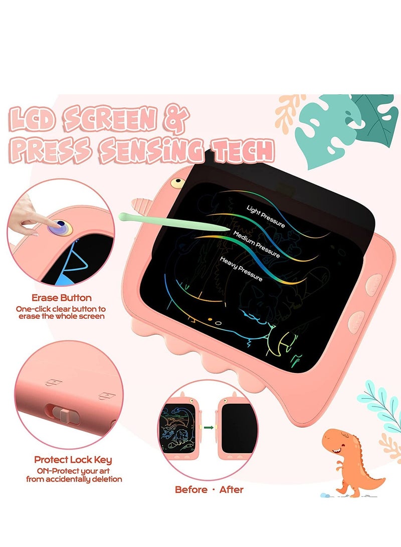 LCD Writing Tablet Toddler Girl Travel Toys, 8.5 Inch Doodle Board Drawing Pad Girl Birthday Gifts,Drawing Tablets for 2-8 Years Old Kids (Pink) - Image 5
