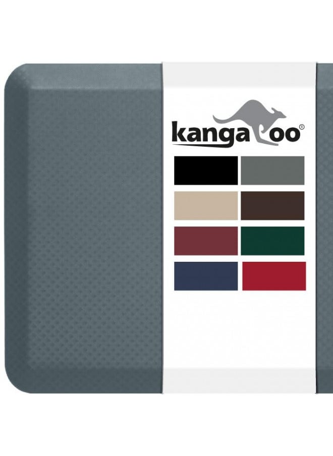 KANGAROO Thick Ergonomic Anti Fatigue Cushioned Kitchen Floor Mats, Standing Office Desk Mat, Waterproof Scratch Resistant Topside, Supportive All Day Comfort Padded Foam Rugs, 39x20, Charcoal - pzsku/Z560F785DC410FFB6D7B6Z/45/_/1728458809/c5433254-fdc7-4d79-8d96-4a5c956685bb