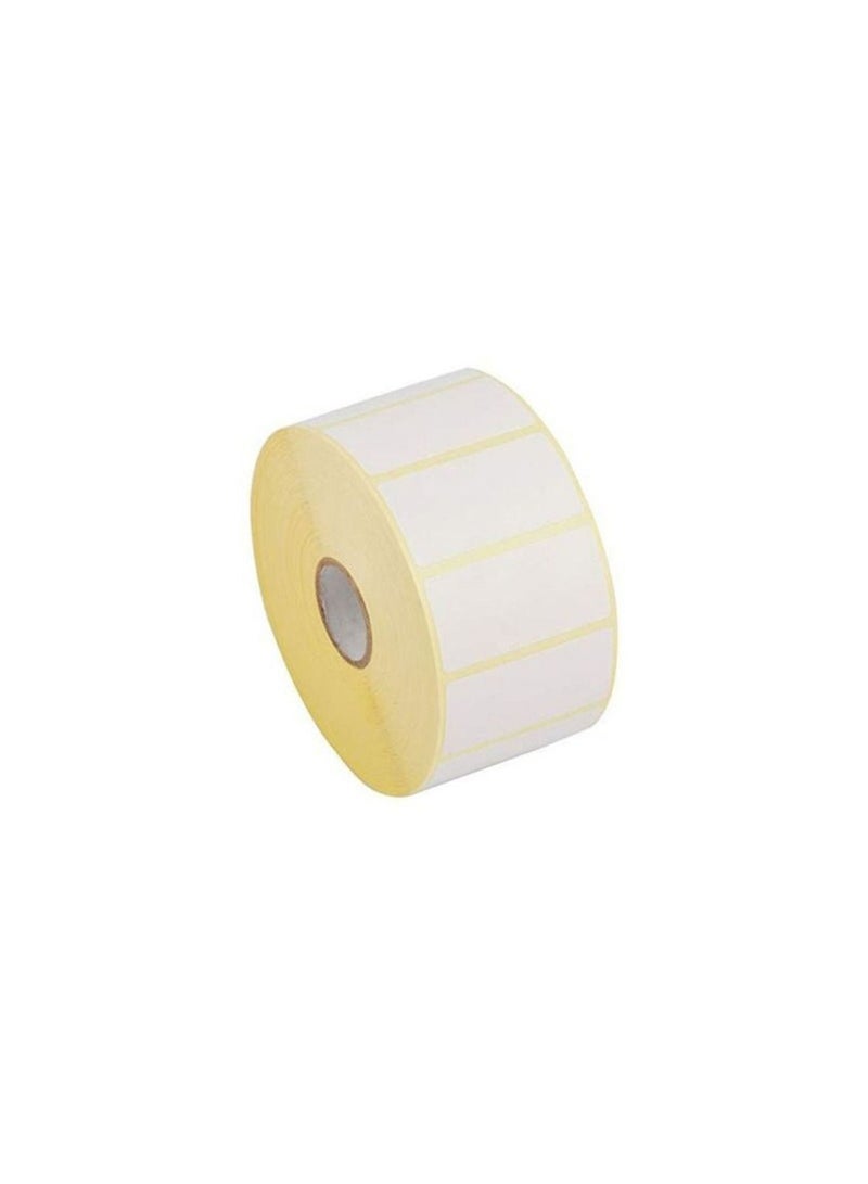 POSTECH 1000-Piece Direct Thermal Barcode Labels Roll White - Image 2