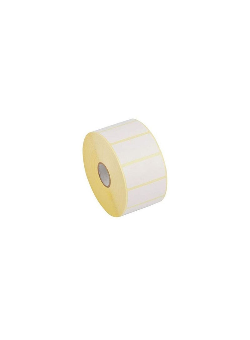 POSTECH 1000-Piece Direct Thermal Barcode Labels Roll White - Image 1
