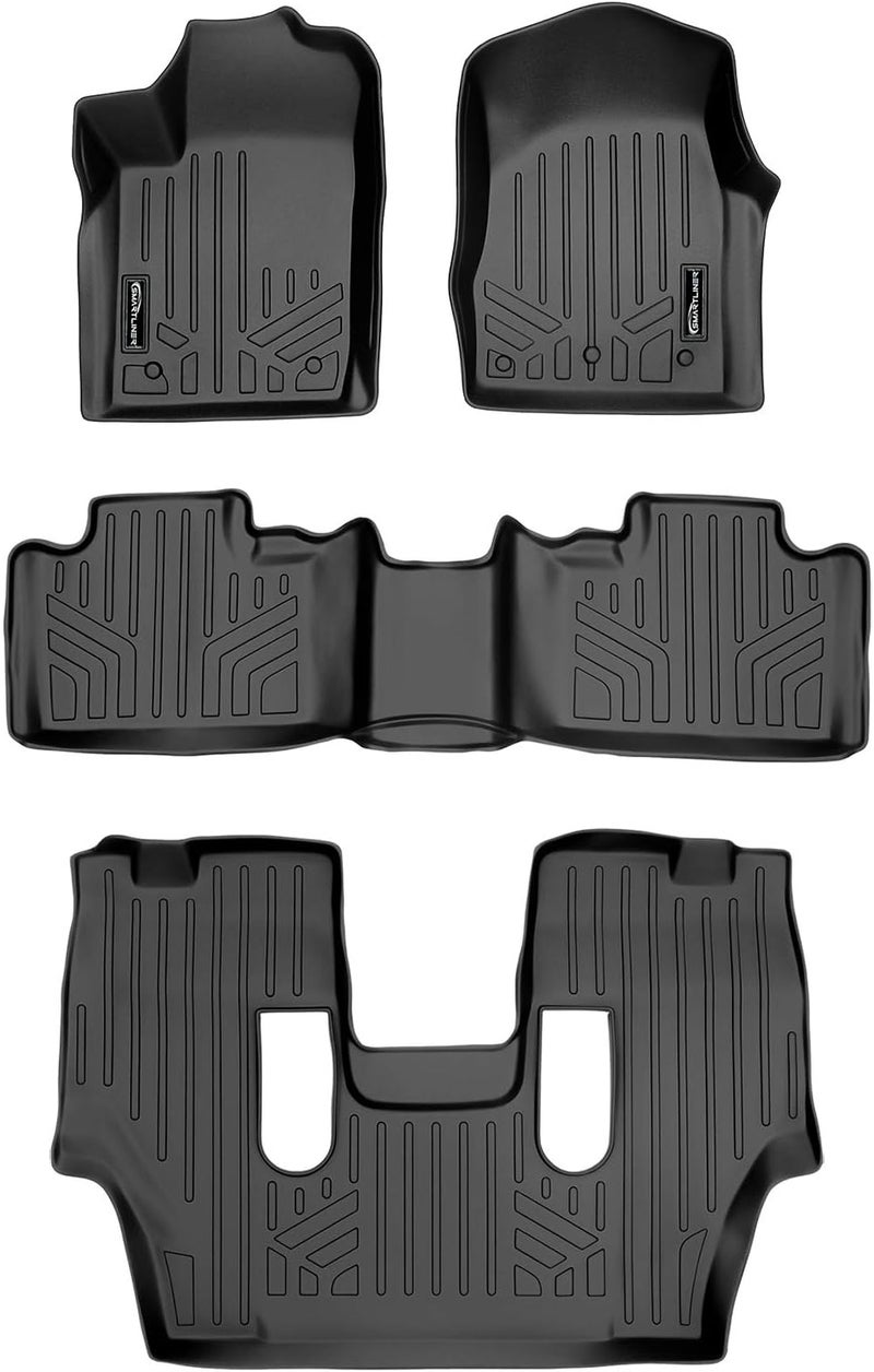 MAX LINER 3 Row Floor Mats Set for 2013-2016 Dodge Durango - Black - Image 1