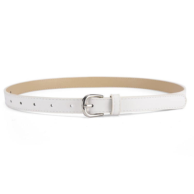 Cross-border new childrens belt fashion Joker commuter style pin buckle with jeans with belt wholesale Yellow - Image 5