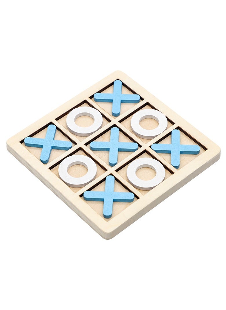 Wooden Nine-grid XO Tic-Tac-Toe Board: Early Education Desktop Game for Kids' Logical Thinking Training  - Image 1