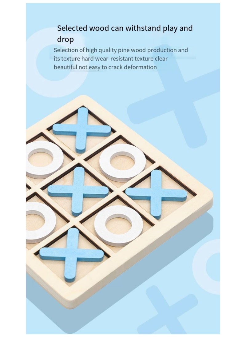 Wooden Nine-grid XO Tic-Tac-Toe Board: Early Education Desktop Game for Kids' Logical Thinking Training  - Image 4