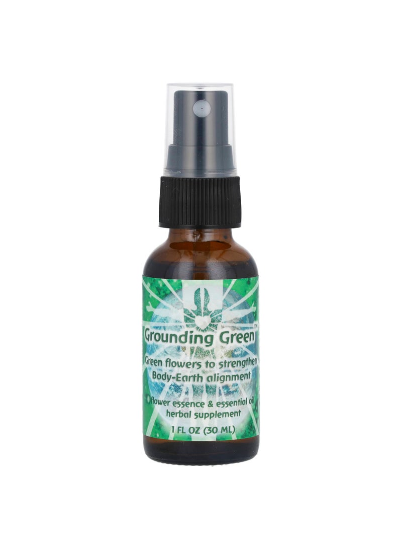 Flower Essence & Essential Oil, Grounding Green, 1 fl oz (30 ml)
