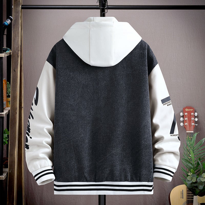13-Year-Old Youth Denim Jacket For 12-Year-Old Boys, 16-Year-Old Middle And High School Students, Spring Style, Big Children'S Faux Two-Piece Fashion Jacket - Image 5