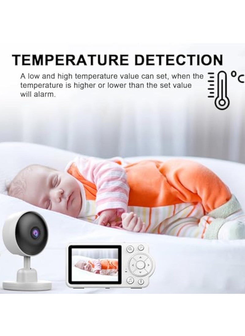 ACPLAY - Reliable Baby Monitor with Two-Way Talk, Cry Alerts, 2.8” HD Display, Infrared Night Vision, Temperature Sensor, Feeding Reminders, and Long Battery Life for Ultimate Peace of Mind - Image 1