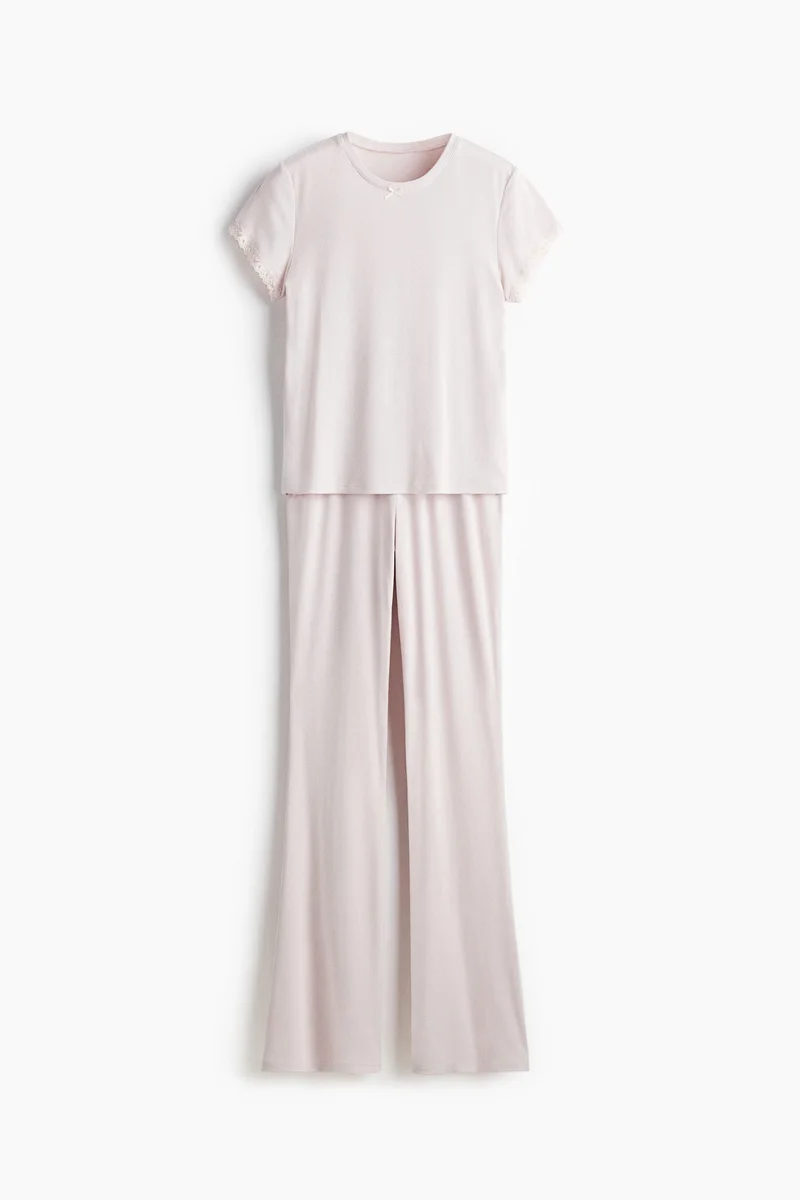 اتش اند ام بيجاما من القطن المرن