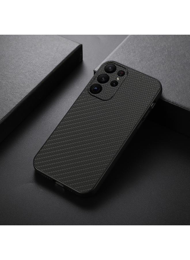 اس-توب جراب لهاتف Samsung Galaxy S23 Ultra 5G بفتحة دقيقة من ألياف الكربون وملمس PU - Image 2