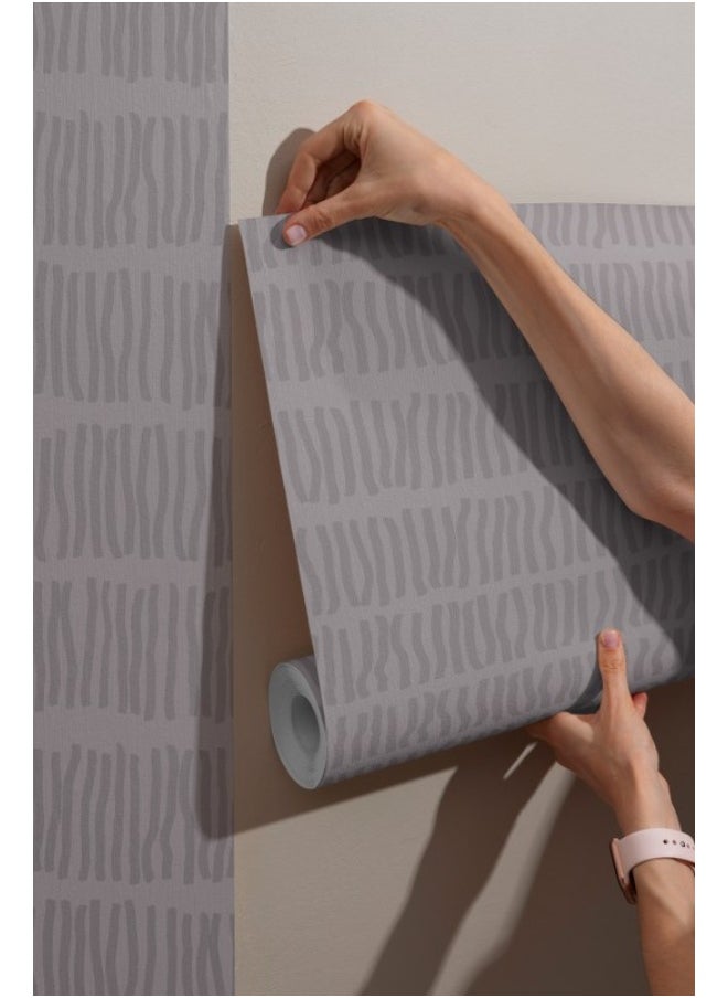 Home Gallery - Vertical Abstract Fabric Wallpaper Covers An Area ​​Up To 4.2Mx3M With Adhesive  And Smoothing Tool - Image 1