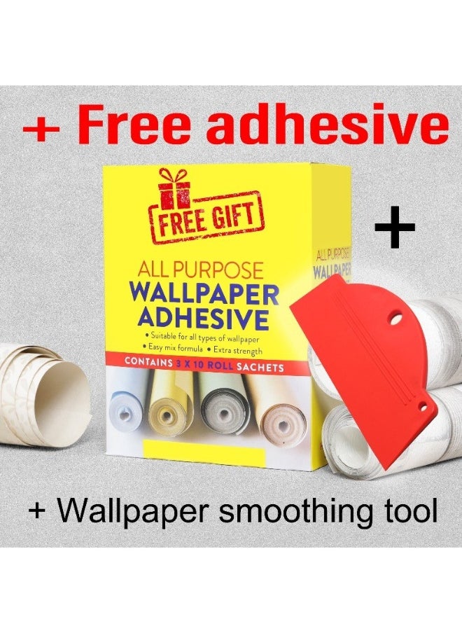 Home Gallery - Vertical Abstract Fabric Wallpaper Covers An Area ​​Up To 4.2Mx3M With Adhesive  And Smoothing Tool - Image 1