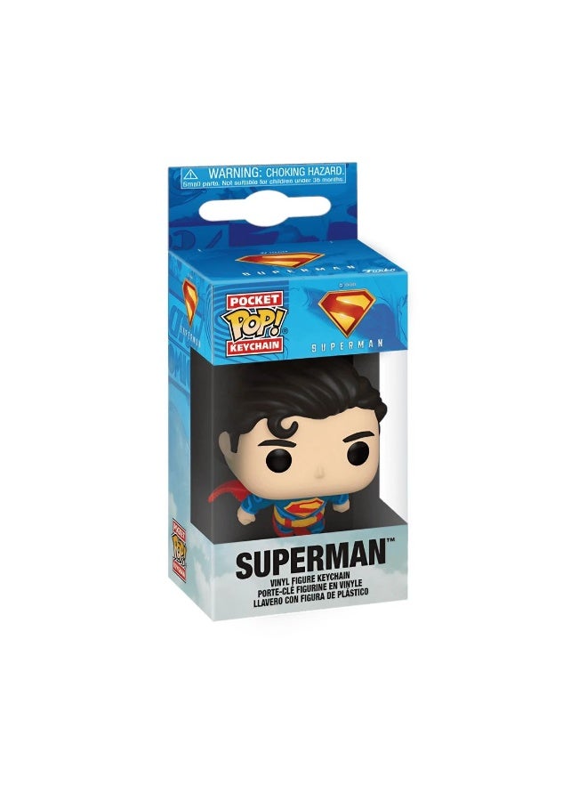 Funko Pocket POP! DC Comics Superman Vinyl Figure Keychain (10.2 cm) - Image 1