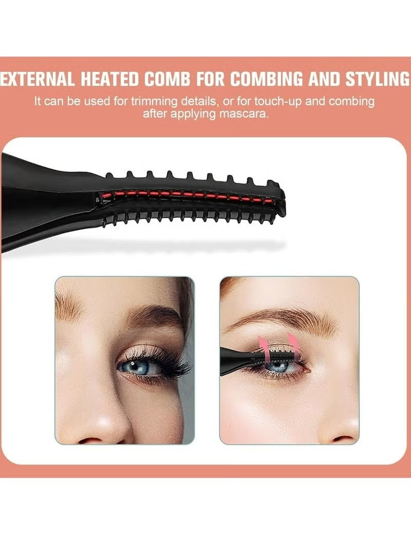 Generic Heated Eyelash Curler, Mini Electric Eyelash Curler, Portable Makeup Electric Eyelash Curling, USB Rechargeable Finalize Eyelash Tool Beauty Tools for Women (Black)  - Image 5