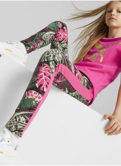 PUMA T7 Vacay Queen Kids Girls Printed Leggings  - Image 4
