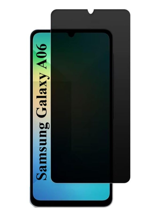 DUSALA Tempered Glass for Samsung Galaxy A06 Privacy Glass Screen Protector Anti Spy Tempered Glass Film 9H Hardness Scratch Resistant Bubble Free Glass Screen Protector for Samsung Galaxy A06 - Image 1