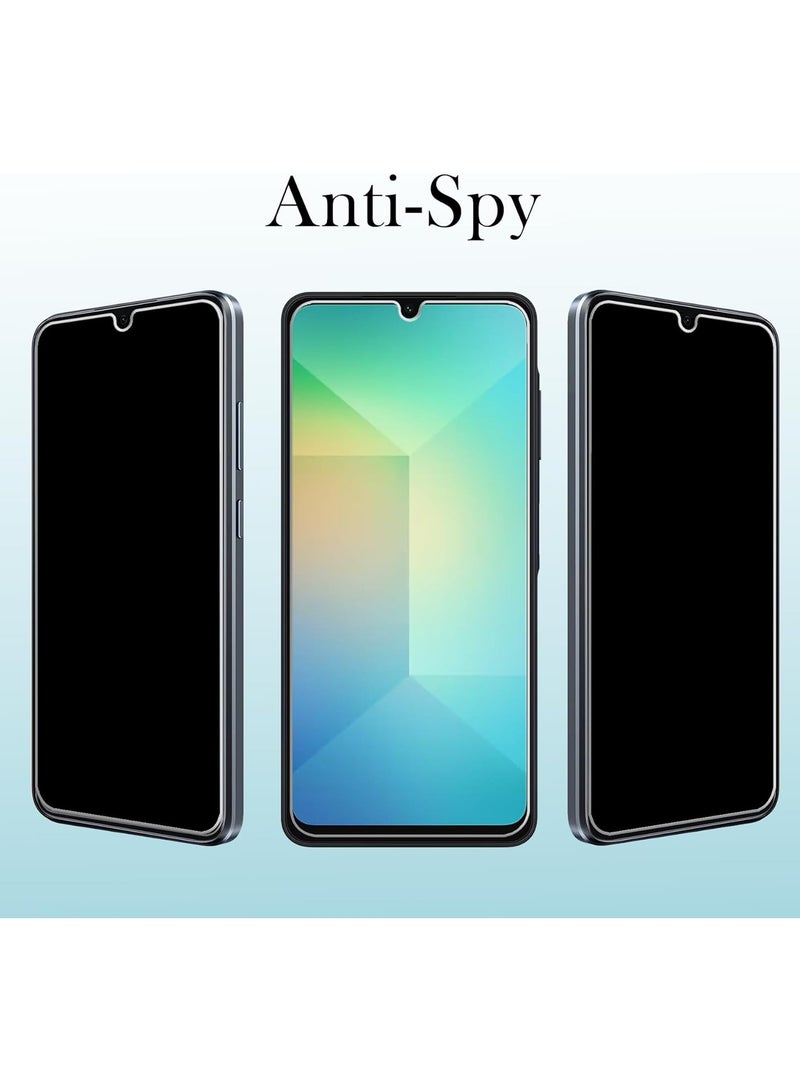 DUSALA Tempered Glass for Samsung Galaxy A06 Privacy Glass Screen Protector Anti Spy Tempered Glass Film 9H Hardness Scratch Resistant Bubble Free Glass Screen Protector for Samsung Galaxy A06 - Image 2