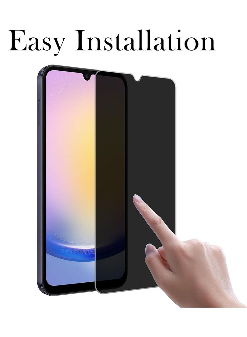 DUSALA Tempered Glass for Samsung Galaxy A06 Privacy Glass Screen Protector Anti Spy Tempered Glass Film 9H Hardness Scratch Resistant Bubble Free Glass Screen Protector for Samsung Galaxy A06 - Image 5