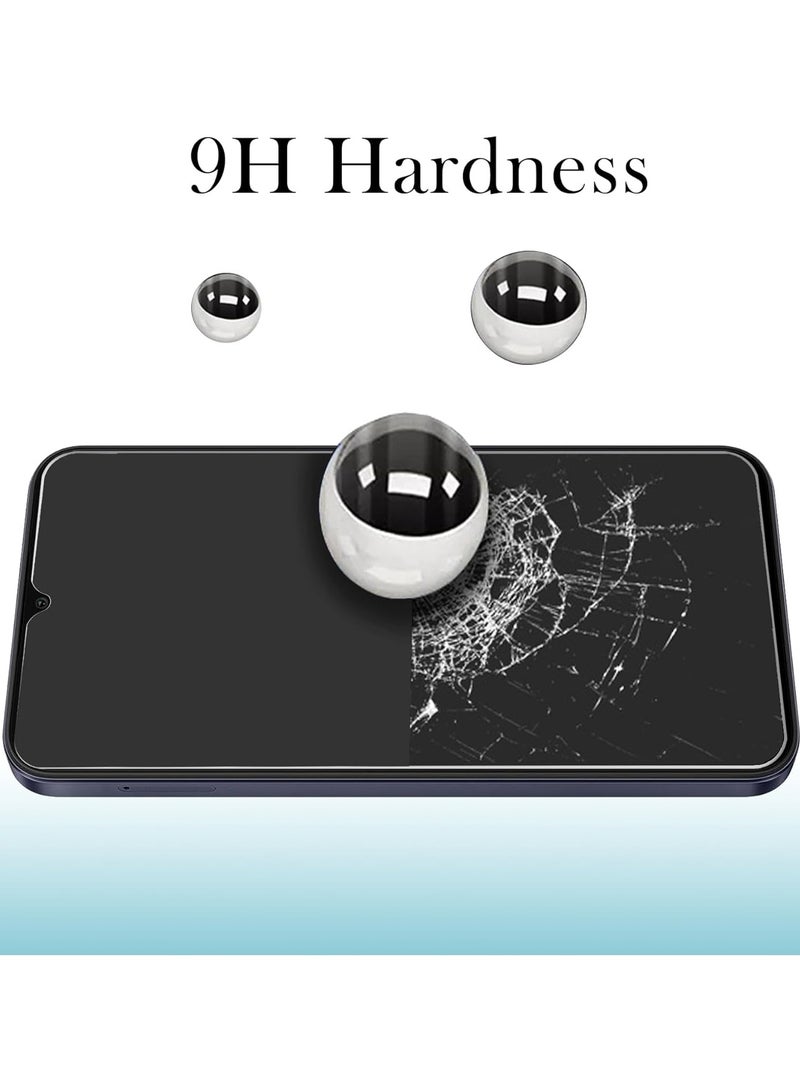 DUSALA Tempered Glass for Samsung Galaxy A06 Privacy Glass Screen Protector Anti Spy Tempered Glass Film 9H Hardness Scratch Resistant Bubble Free Glass Screen Protector for Samsung Galaxy A06 - Image 3