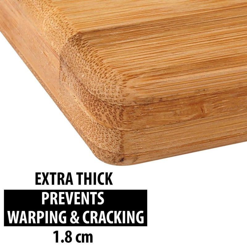 Tilak Venture Natural Bamboo Wooden Chopping Cutting Board Durable Best Kitchen Fruit Vegetable Cutting Board Standard 30 x 20 cm - Image 4