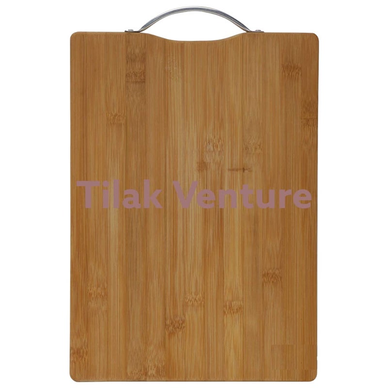 Tilak Venture Natural Bamboo Wooden Chopping Cutting Board Durable Best Kitchen Fruit Vegetable Cutting Board Standard 30 x 20 cm - Image 1