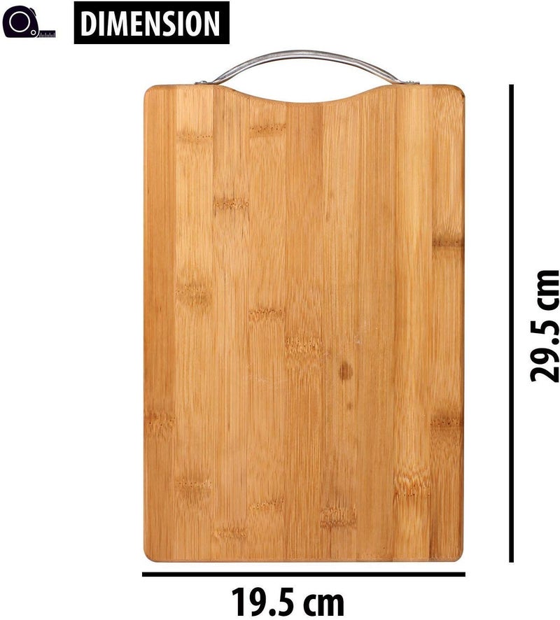 Tilak Venture Natural Bamboo Wooden Chopping Cutting Board Durable Best Kitchen Fruit Vegetable Cutting Board Standard 30 x 20 cm - Image 3