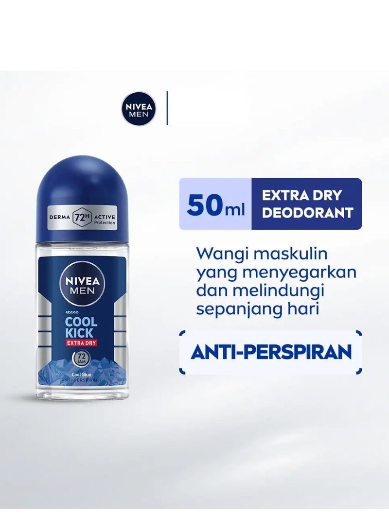 نيفيا للرجال رول اون كول كيك إكسترا دراي 72 ساعة 50 مل (عبوة من قطعتين) - Image 2