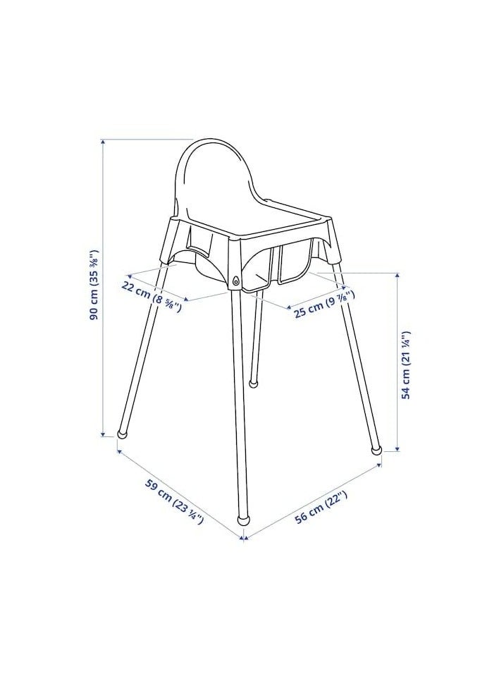 BLOOMING TIME Multi-Functional Baby Feeding Chair - Adjustable High Chair With Dining Tray And Safety Seat Belt For Children  - Image 3