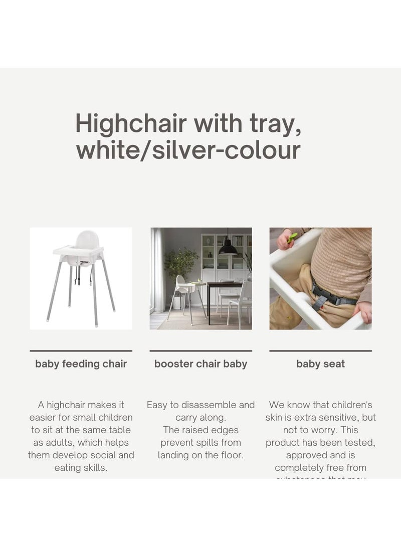 BLOOMING TIME Multi-Functional Baby Feeding Chair - Adjustable High Chair With Dining Tray And Safety Seat Belt For Children  - Image 4