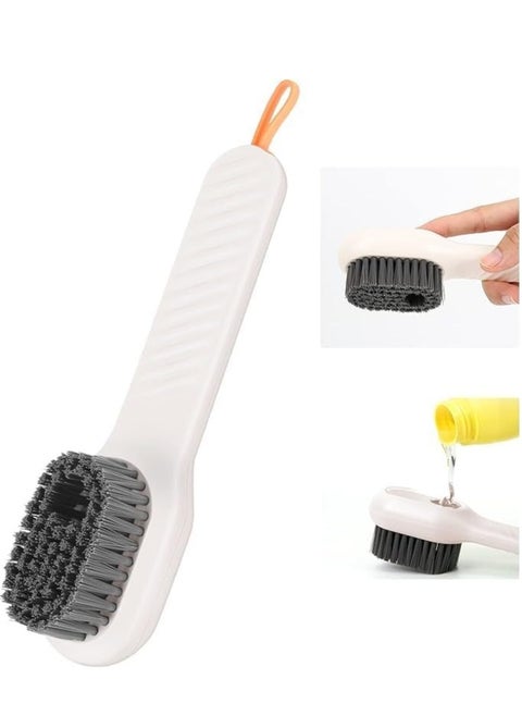 Multi-Functional Shoe Cleaning Brush with Long Handle & Liquid Tank – Random Color