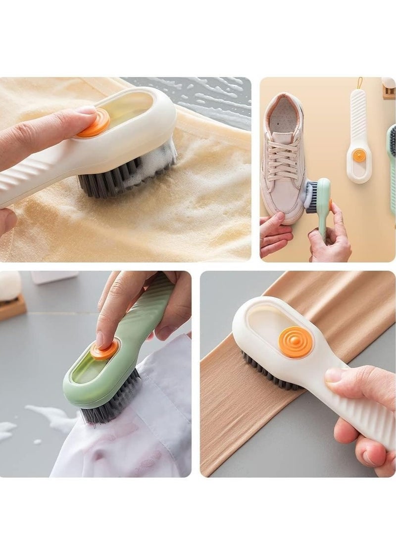 Multi-Functional Shoe Cleaning Brush with Long Handle & Liquid Tank – Random Color