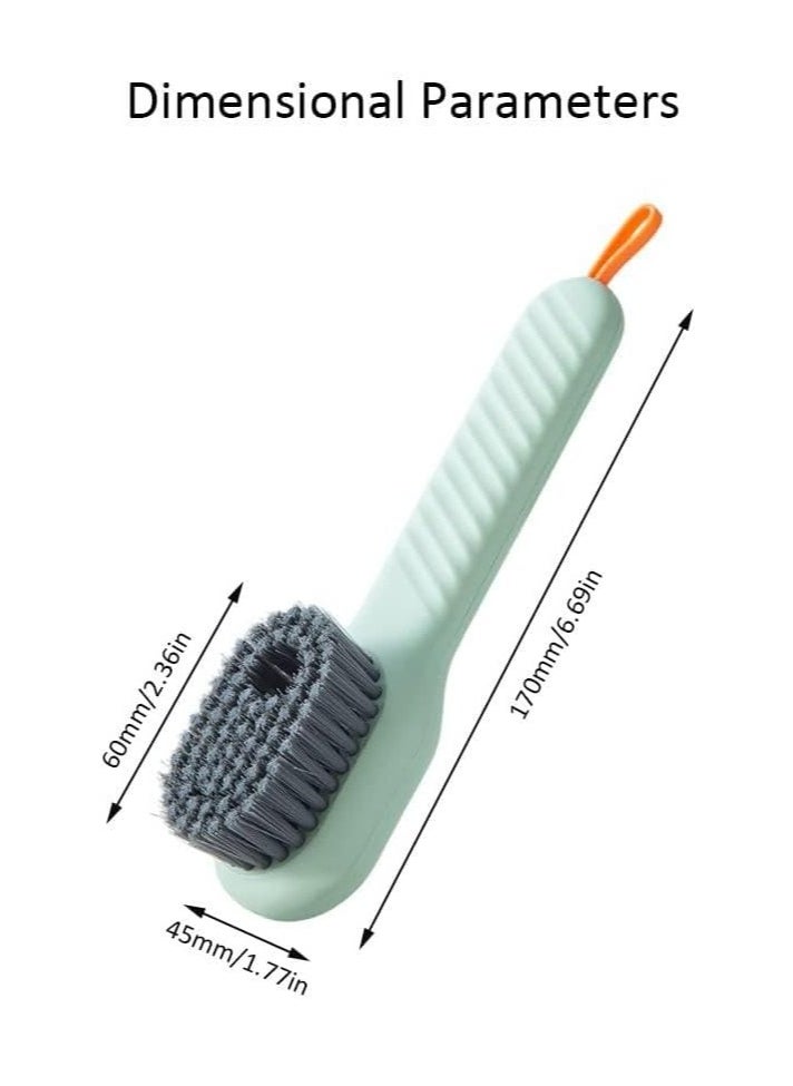 Multi-Functional Shoe Cleaning Brush with Long Handle & Liquid Tank – Random Color
