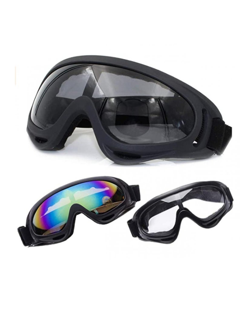 AIWANTO Portable Goggles Bike Cycles  Sun Glasses  Outdoor Sports Bicycle Glasses Snow Ride Men Women Goggles With Black Shade Cooling  - Image 2