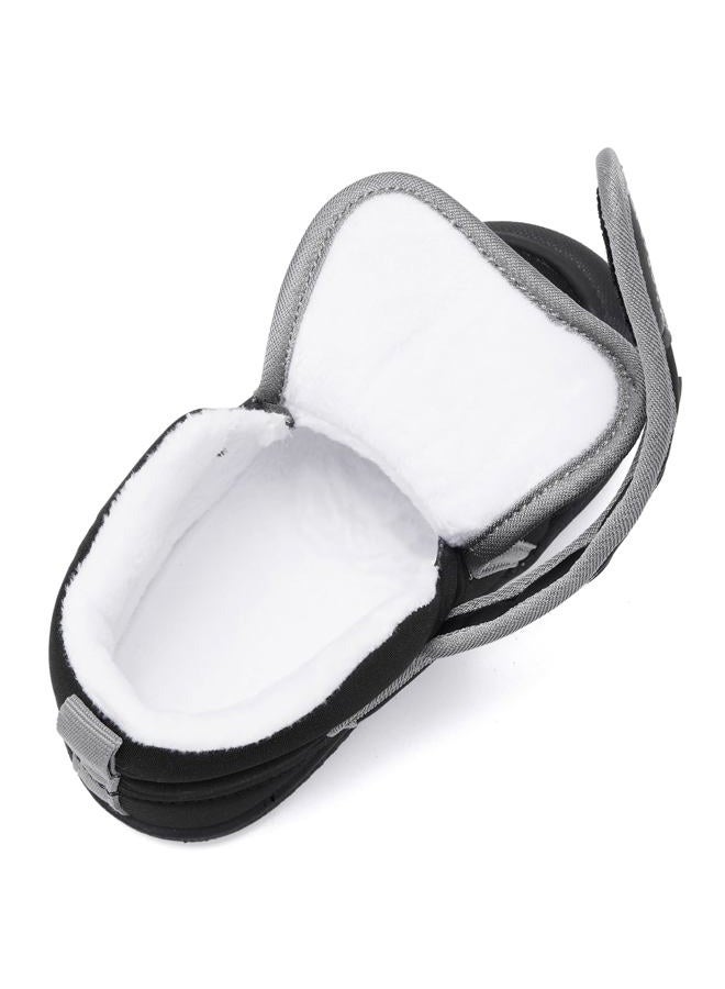 MORENDL Toddler Snow Boots Baby Booties Infant Winter Shoes First Walking Shoes, A#black, 9-12 Months - Image 5