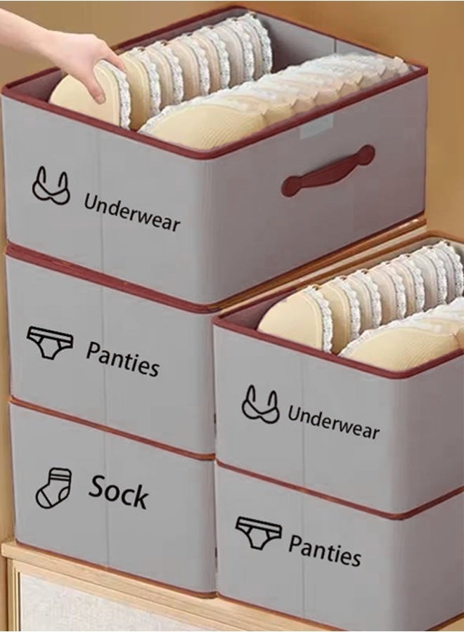 1/2/3PCS Storage Box Clothes Organisers,Foldable Storage Basket with Handle Decorative Storage Boxes with Lids  for Organizing Toys, Clothes, Office - Image 5