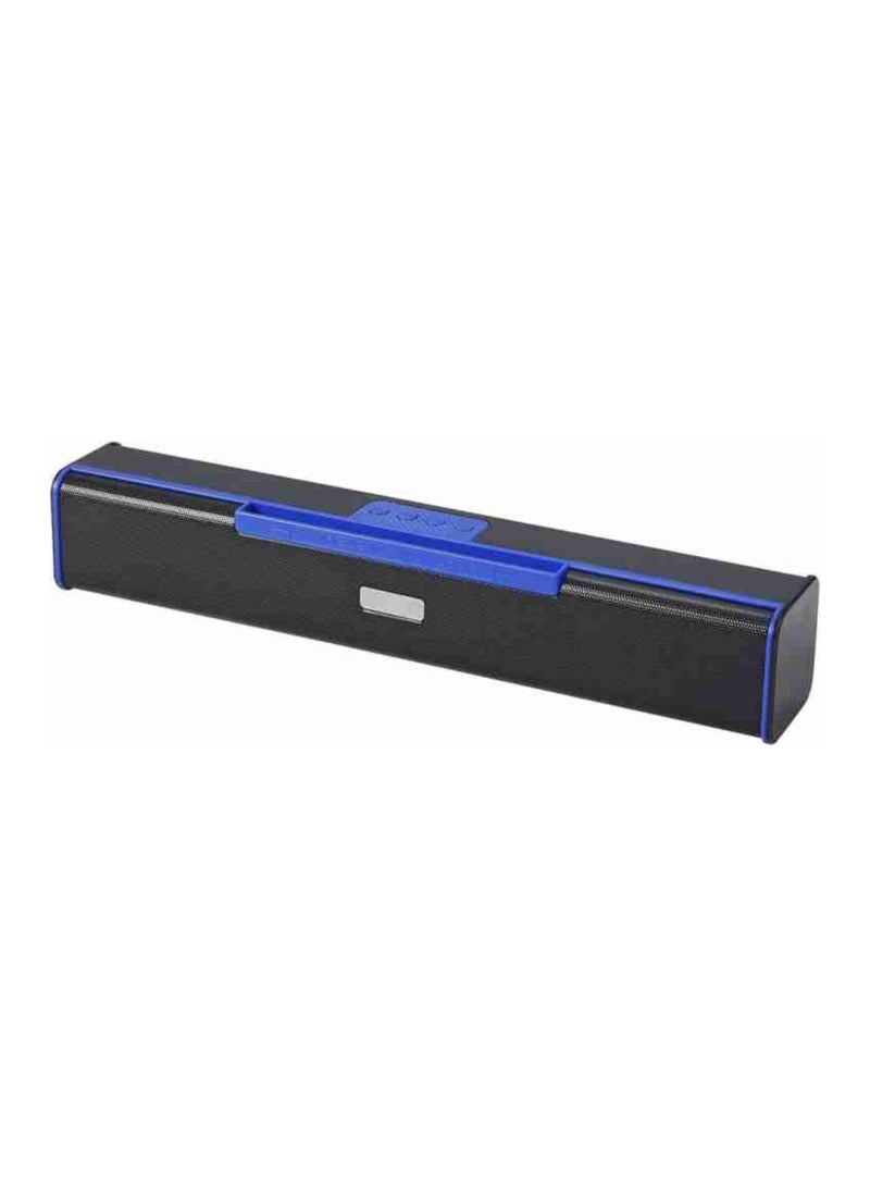 Portable bluetooth speaker soundbar 16watt 8w x2 speaker 16 W Bluetooth Soundbar  (Black, Blue, Red, 2.0 Channel) - Image 1