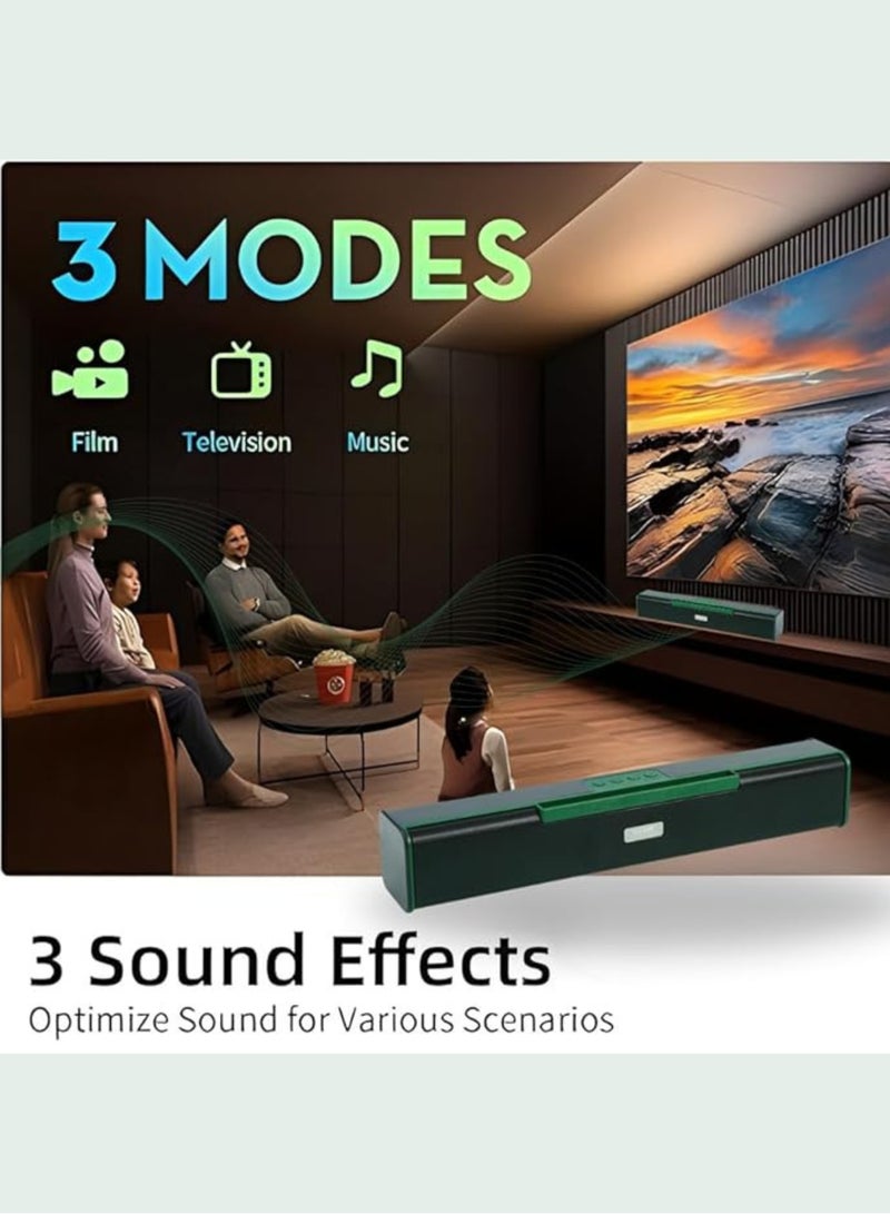 Portable bluetooth speaker soundbar 16watt 8w x2 speaker 16 W Bluetooth Soundbar  (Black, Blue, Red, 2.0 Channel) - Image 5