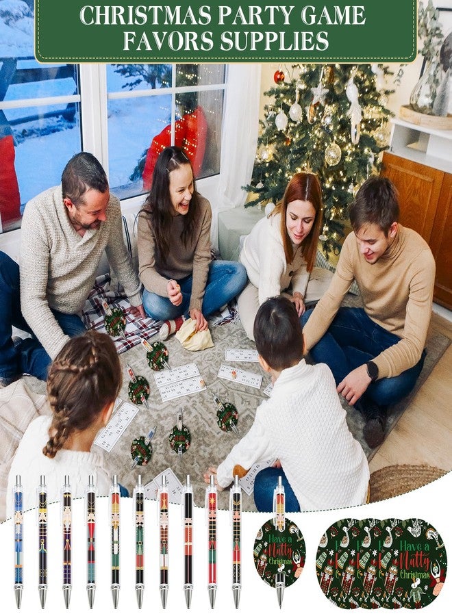 Jetec 30 Set Christmas Nutcracker Gifts Included Nutcracker Ballpoint Pens Soldier and King Retractable Pen with Have a Nutty Christmas Card for Xmas Party Favor - Image 5