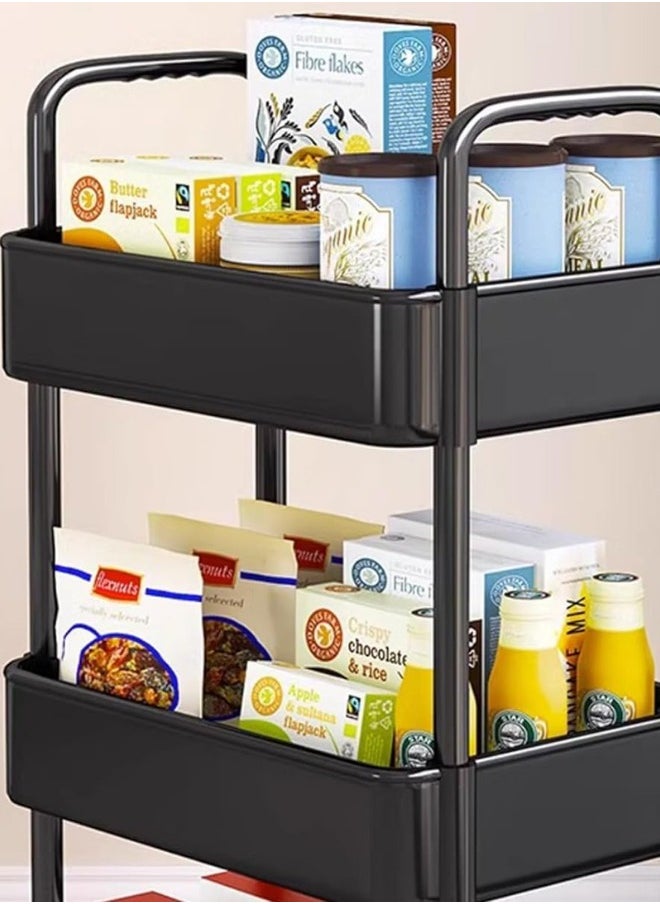 4 Layer Kitchen Cart with Rotatable Wheels