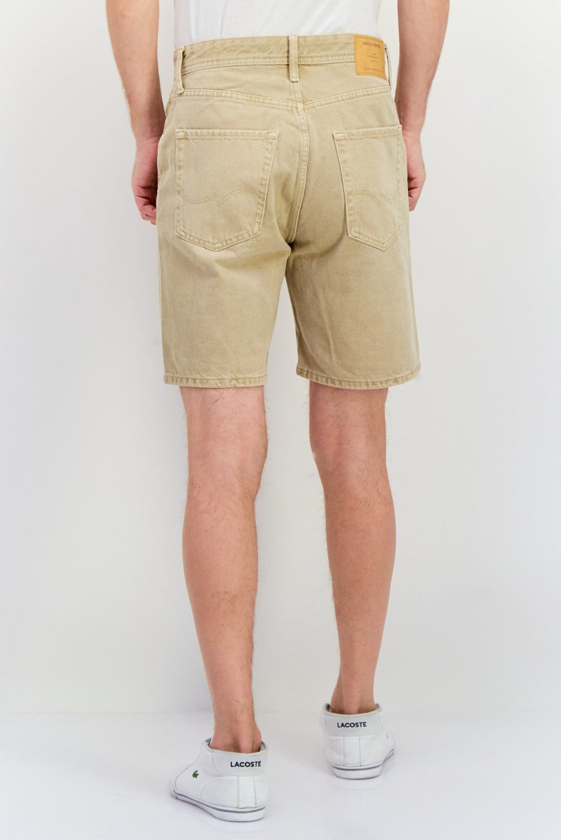 Jack Jones Men Solid Denim Shorts, Warm Grey - Image 3