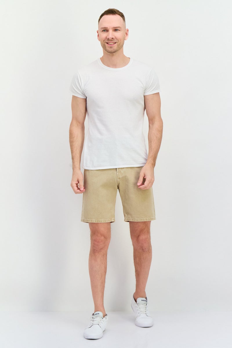 Jack Jones Men Solid Denim Shorts, Warm Grey - Image 4