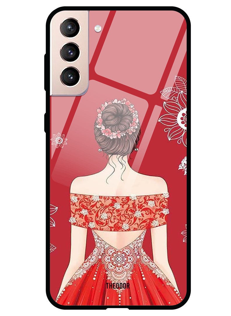 Theodor Protective Tempered Glass Case Cover Samsung Galaxy S21  Cute Ladyy - Image 1