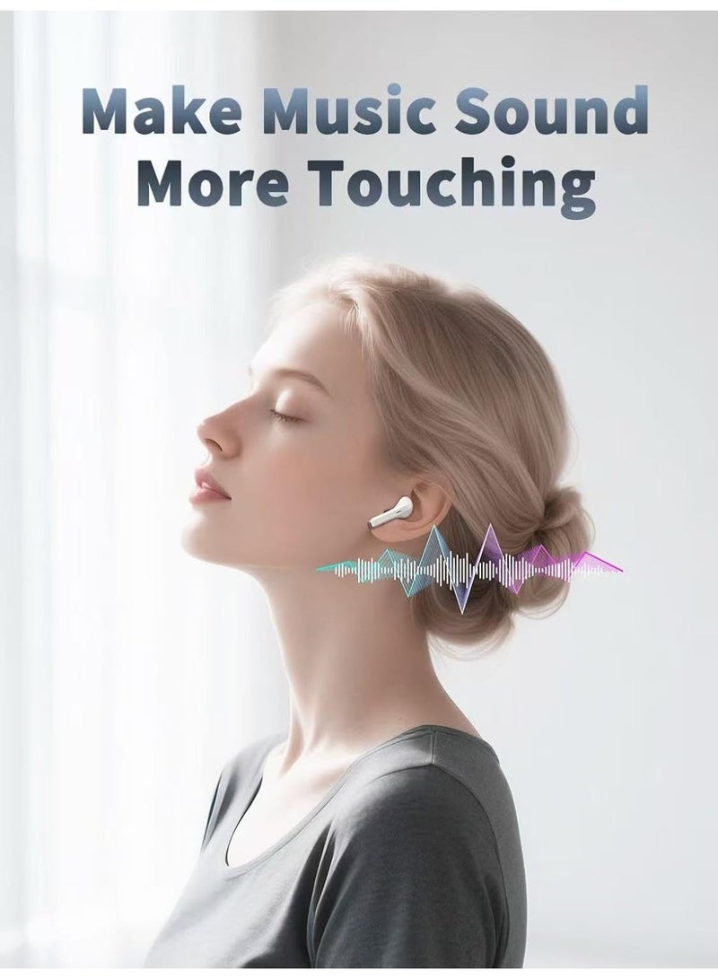 SOL True Wireless Stereo Earphones Bluetooth 5.4 Earbuds (BT030) - White - Image 3