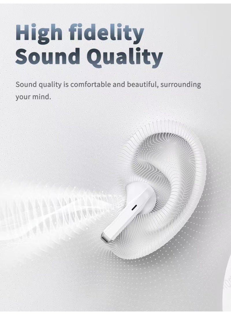 SOL True Wireless Stereo Earphones Bluetooth 5.4 Earbuds (BT030) - White - Image 4
