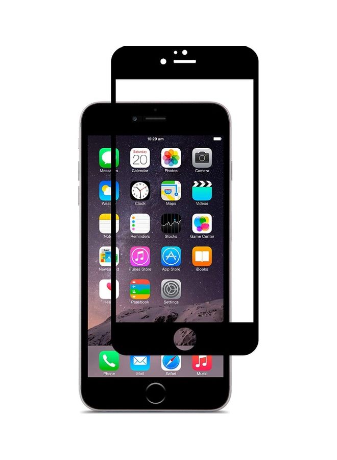 ICS Screen Protector Tempered Glass for Apple iPhone 6/6s Clear/Black - Image 1