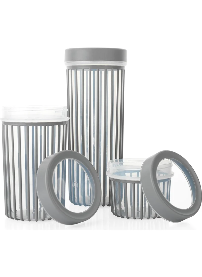 شافر Lane 3-Piece Storage Box-Grey