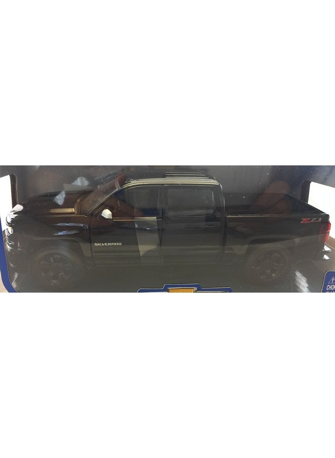 موتورماكس شاحنة شيفروليه سيلفرادو 1500 LT Z71 سوداء موديل 2017 بمقصورة طاقم مصبوبة بمقياس 1:24 من موتور ماكس - Image 4
