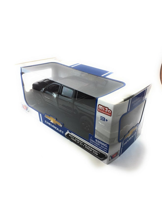 موتورماكس شاحنة شيفروليه سيلفرادو 1500 LT Z71 سوداء موديل 2017 بمقصورة طاقم مصبوبة بمقياس 1:24 من موتور ماكس - Image 3